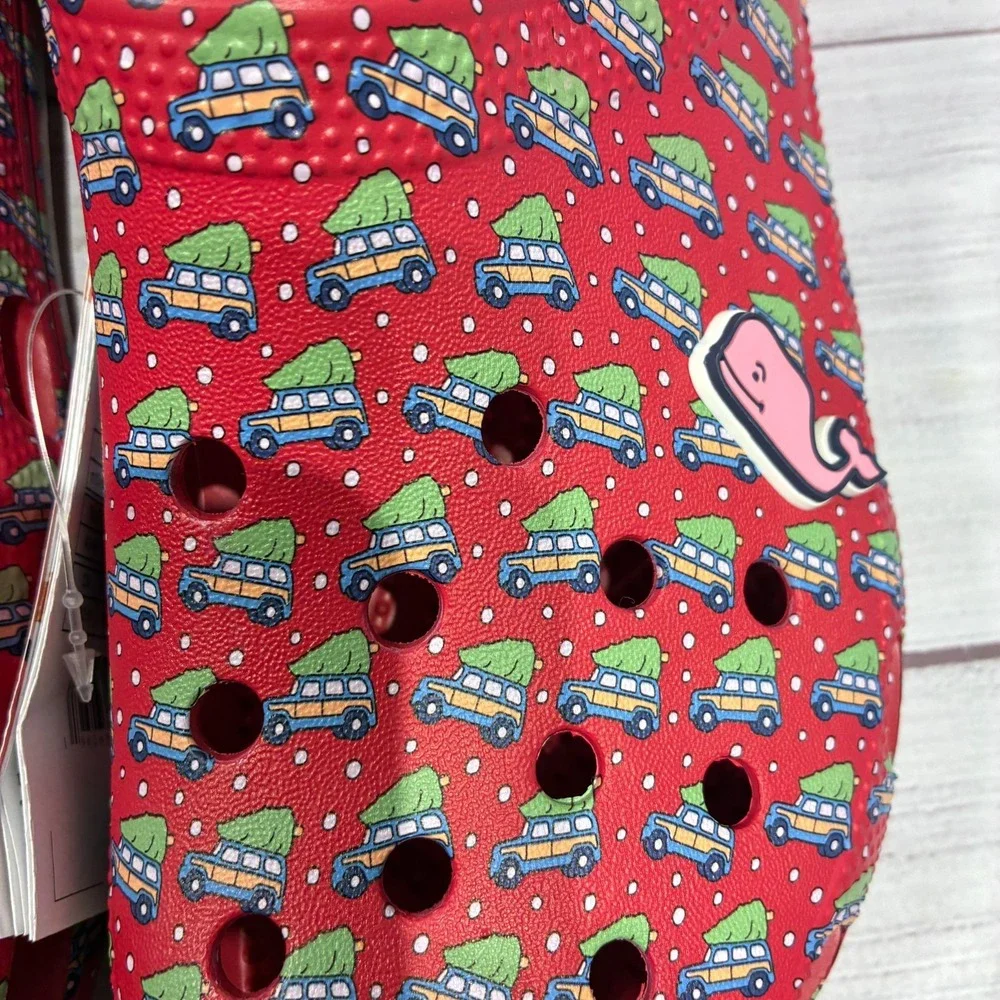 Crocs‎ x Vineyard Vines Classic Clog M10 W12 Holiday Jibbitz Christmas